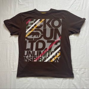 Ecko Unlimited Short Sleeve Graphic Tee Brown
